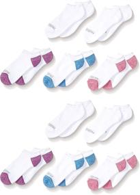 img 1 attached to 🧦 Fruit of the Loom Girls' 10-Pack Everyday Soft No Show Socks