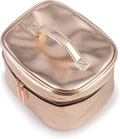 img 1 attached to Metallic Cosmetic Toiletry Organizer Storage