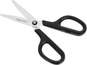 img 3 attached to ✂️ 7-Inch Fluorine Coated Curve Blade Scissors by Amazon Basics