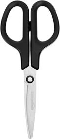 img 2 attached to ✂️ 7-Inch Fluorine Coated Curve Blade Scissors by Amazon Basics