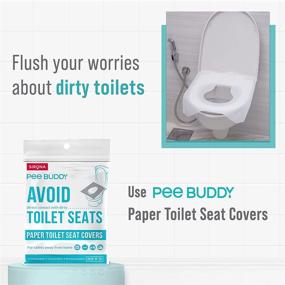 img 3 attached to 🚽 Convenient and Hygienic PeeBuddy Disposable Toilet Seat Covers: Essential Janitorial & Sanitation Supplies