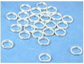 img 2 attached to 💍 925 Sterling Silver Split Jump Rings for Charms Jewelry Craft Making - Set of 20