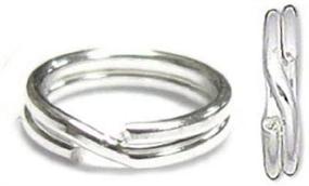 img 1 attached to 💍 925 Sterling Silver Split Jump Rings for Charms Jewelry Craft Making - Set of 20