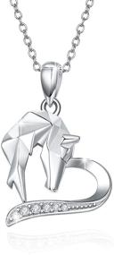 img 4 attached to Horse Necklace for Women – 925 Sterling Silver Animal Pendant Jewelry – Perfect Horse Gifts for Girls, Mothers and Daughters