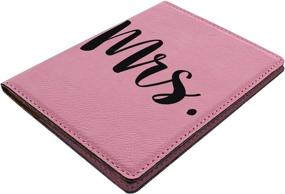 img 3 attached to Honeymoon Newlywed Passport Engraved Leather Travel Accessories