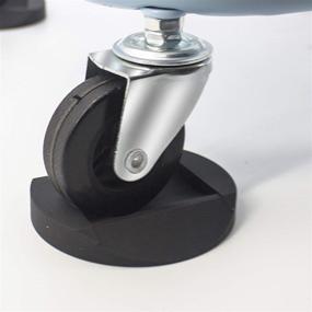 img 1 attached to 🛋️ Premium Furniture Stopper Cups with Solid Rubber Design - 4 Pack Wheel Stoppers for All Floors & Wheels, Ideal for Sofas, Beds, Chairs, Prevents Scratches