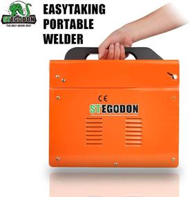 img 2 attached to STEGODON MIG 160 Welder: Portable Flux Core Wire Automatic-Feed 160 Welder Machine with Free Mask, ARC 110V, Electrode Holder, Work Clamp, Input Power Adapter Cable, and Brush (Orange)