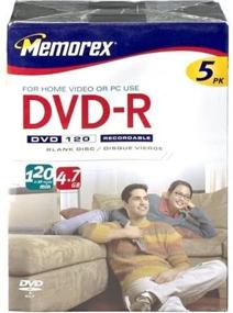 img 2 attached to Memorex 4.7GB/120-Minute DVD-R Media (5-Pack in Movie Cases) - Discontinued by Manufacturer, Ideal for High-Capacity Storage