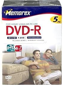 img 4 attached to Memorex 4.7GB/120-Minute DVD-R Media (5-Pack in Movie Cases) - Discontinued by Manufacturer, Ideal for High-Capacity Storage