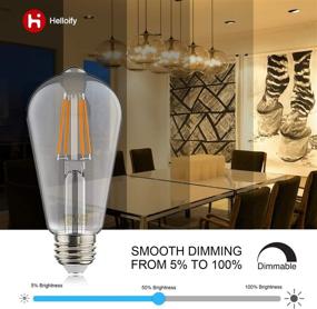 img 1 attached to 💡 Enhanced Lighting Experience with Helloify Dimmable ST19 Incandescent Equivalent