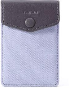 img 4 attached to 📱 FRIFUN Gray Card Holder: Ultra-Slim Self Adhesive Wallet for All Smartphones