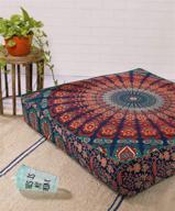 square hippie mandala pillow ottoman furniture logo