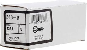 img 2 attached to 🔩 Hillman 4281 1/4" Screw Eye (3-3/4" Length, 9/16"-1/2" Inner Diameter) – 5 Pack: Ideal for Various Hanging & Fastening Needs