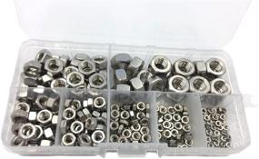 img 4 attached to 🔩 HVAZI 280pcs Metric Stainless Steel Hex Nuts Assortment Kit for M2 M2.5 M3 M4 M5 M6 M8 Screw Bolts