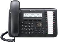 📞 panasonic phone black digital 3-line lcd with backlight, 24 co key, full duplex sp-phone with built-in ehs - kx-dt543 logo