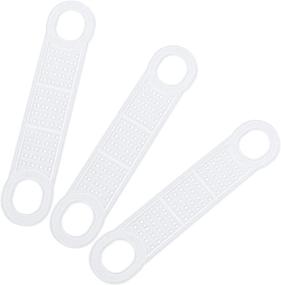 img 4 attached to 👕 AUEAR, 100 Pack Clear Non-Slip Rubber Clothes Hanger Grips - Clothing Hanger Strips for Enhanced Grip and Organization