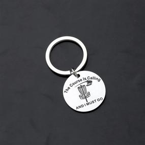 img 2 attached to 🏑 Quirky Disc Golf Keychain: Perfect Frisbee Golfer Gift for Disc Golf Enthusiasts - Ideal for Disc Golfer Dad or Husband
