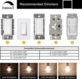 img 1 attached to 🔌 CRLight Dimmable Vintage Filament Industrial Electrical Lighting Components: An Equivalent Solution for Classic Ambiance