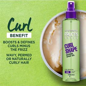 img 3 attached to Garnier Fructis Style Shape Curl Defining Spray Gel, 17 oz (Pack of 2)