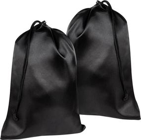 img 2 attached to 🎁 Versatile Satin Bags with Drawstring - Set of 12, Perfect for Lingerie, Jewelry, Gifts, Party Favors, and More!