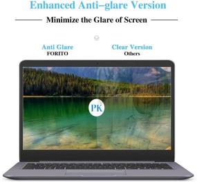 img 3 attached to 📱 2 Pack Anti Glare Screen Protector for HP Pavilion, ChromeBook, Stream, Lenovo Flex 14, Acer Chromebook, Aspire, ASUS VivoBook 14 - 14 Inch