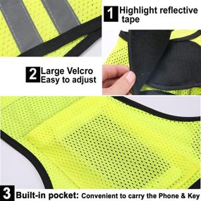 img 1 attached to 🏃 Stay Safe and Visible at Night with our Ultrathin Lightweight Reflective Night Running Vest