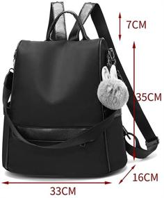 img 3 attached to 🎒 YOUNNE Women Backpack Purses: Trendy PU Leather Anti-theft Rucksack for Fashionable and Secure Storage