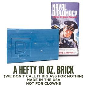 img 2 attached to 🧼 Duke Cannon Supply Co. Big Ass Brick of Soap - WWII Inspired Scents, Superior Grade Men's Body Soap, Large Bar Soap, Ocean Fragrance, 10 oz Limited Edition