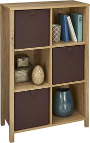 img 2 attached to 🗄️ ClosetMaid 16053 Premium Adjustable 6-Cube Organizer: Stylish and Practical Weathered Oak Storage Solution