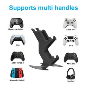 img 3 attached to DOYO Xbox Controller Stand and Headphone Holder - Universal Display Stand for PS4, Xbox, PS5, Nintendo - Soporte de Audifonosfor