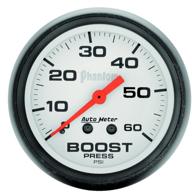 📊 accurate and reliable: auto meter 5705 phantom mechanical boost gauge, 2.3125 in. logo