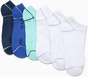 img 3 attached to 🧦 6-Pack of Avia Women's Pro Tech Low Cut Socks with Cushioned Microfiber Mesh Ventilation