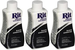 img 1 attached to 👕 Premium Quality Rit Dye Liquid Fabric Dye in Black - 8 oz (Pack of 3): Revitalize Your Wardrobe with Vibrant Color Options