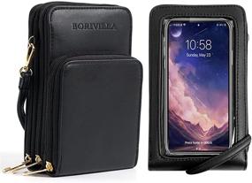 img 4 attached to Women's Lightweight Passport Messenger Shoulder Handbag & Wallet Combo - Crossbody Bags Perfect for Travel