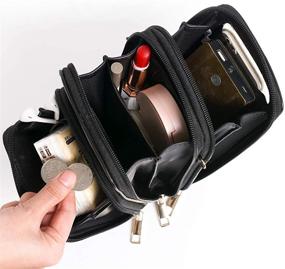 img 1 attached to Женская легкая сумка для паспорта с ремешком через плечо и кошельком в комплекте - сумки через плечо идеальные для путешествий