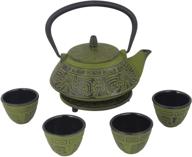 🌿 seo-optimized japanese green cast iron trivet логотип