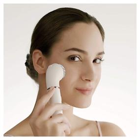 img 1 attached to 💆 Браун эпилятор Facespa Pro 910 для лица - идеальное 2-в-1 средство для удаления волос и очистки кожи лица для женщин.