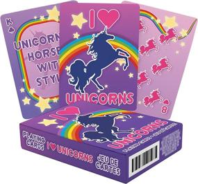 img 4 attached to Aquarius Heart Unicorns Playing Cards