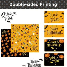 img 3 attached to 🎃 Yicostar Halloween Dog Bandanas: 2 Pack Reversible Pumpkin Triangle Bibs for Dogs and Cats