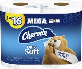 img 1 attached to 🧻 Charmin Ultra Soft Toilet Paper: Experience Ultimate Comfort with 4 Mega Rolls