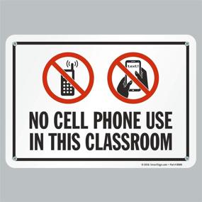 img 2 attached to Cell Phone Classroom SmartSign Plastic