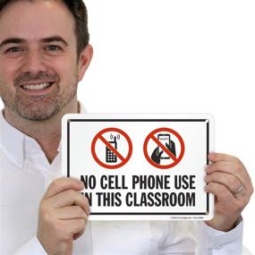 img 3 attached to Cell Phone Classroom SmartSign Plastic