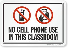 img 4 attached to Cell Phone Classroom SmartSign Plastic