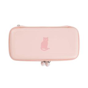 img 3 attached to Geekshare Nintendo Switch Lite Cat Paw Case - Slim Hardshell Travel Carrying Case with Removable Wrist Strap for Switch Lite & Game Accessories - Portable Pink Protection