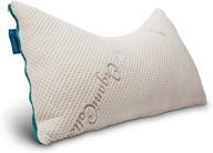 🌙 everpillow by infinitemoon: the ultimate curved side sleeper bed pillow - premium adjustable fill for blissful support - natural latex, tencel, and poly fill blend - organic cotton cover - queen size logo