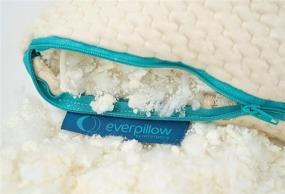 img 3 attached to 🌙 Everpillow by Infinitemoon: The Ultimate Curved Side Sleeper Bed Pillow - Premium Adjustable Fill for Blissful Support - Natural Latex, Tencel, and Poly Fill Blend - Organic Cotton Cover - Queen Size