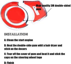 img 1 attached to Кристальные крышки двигателя Bling для аксессуаров BMW - наклейки для кнопки запуска / остановки для внутреннего декора, совместимые с сериями 3 5 7 X3 X4 X5 X6 F30 F31 G31 F13 G01 F15 F16 xDrive - отлично подходят для женщин (двигатель B)