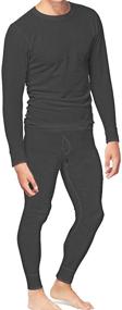 img 1 attached to 👖 Men’s Cotton Thermal Underwear Set: Place & Street Shirt Pants Long Johns