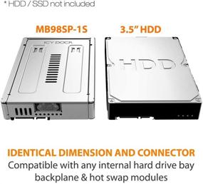 img 3 attached to 🔀 ICY DOCK EZConvert PRO MB982SP-1S: 2.5" to 3.5" Enterprise Hard Drive Adapter Converter Bracket Tray