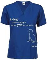 dog is good scrub top: unleashing a new perspective on the world logo